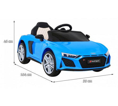 Дитяча акумуляторна машинка Audi R8 LIFT Синя