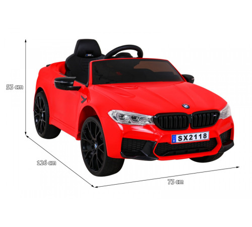 Дитяча акумуляторна машинка BMW M5 DRIFT Червона