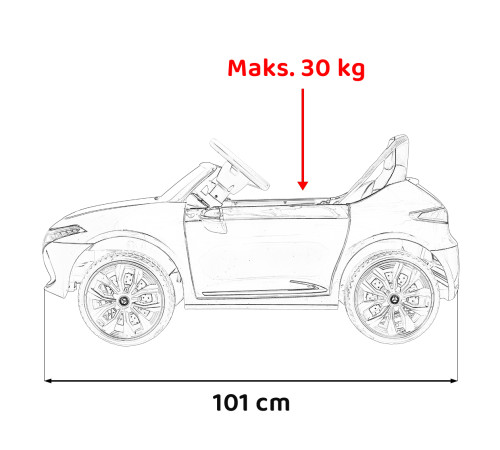 Дитяча акумуляторна машинка Mercedes Benz AMG EQA Чорна