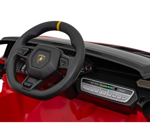 Дитяча акумуляторна машинка Lamborghini Invencible Червона Дитяча акумуляторна машинка Lamborghini Invencible Червона