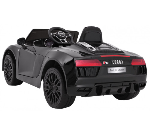 Дитяча акумуляторна машинка Audi R8 Spyder Чорна