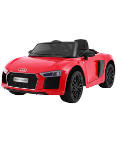 Audi R8 Spyder на акумуляторі Червоний + Пульт + EVA + Free Start + Радіо MP3 + LED