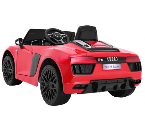 Дитяча акумуляторна машинка Audi R8 Spyder Червона