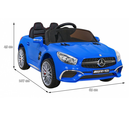 Дитяча акумуляторна машинка Mercedes Benz AMG SL65 S Синя