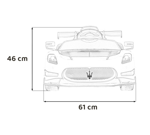 Дитяча акумуляторна машинка Maserati MC20 GT2 Біла