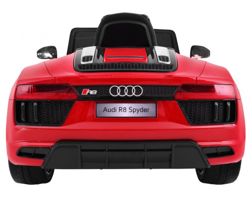 Audi R8 на акумуляторі Spyder Red Paint + Пульт дистанційного керування + EVA + Free Start + MP3 Radio + LED