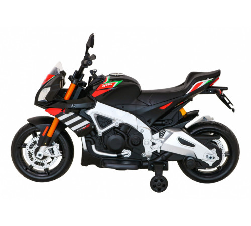 Дитячий акумуляторний мотоцикл Aprilia Tuono V4 Black