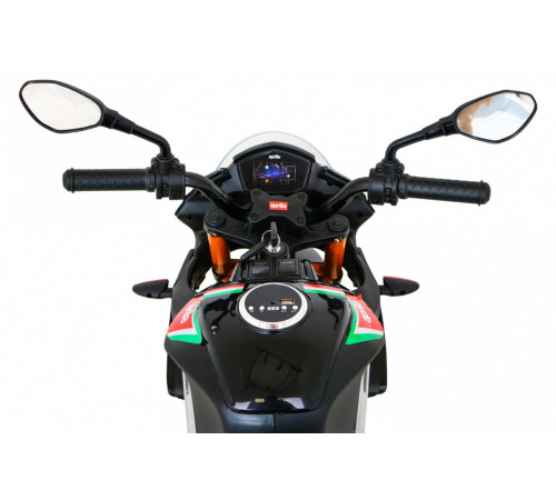 Дитячий акумуляторний мотоцикл Aprilia Tuono V4 Black