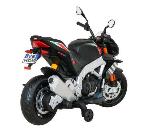 Дитячий акумуляторний мотоцикл Aprilia Tuono V4 Black