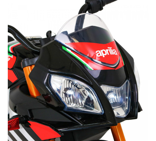 Дитячий акумуляторний мотоцикл Aprilia Tuono V4 Black