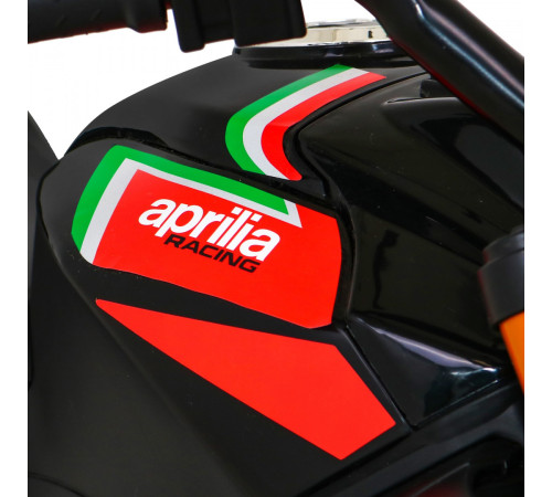 Дитячий акумуляторний мотоцикл Aprilia Tuono V4 Black