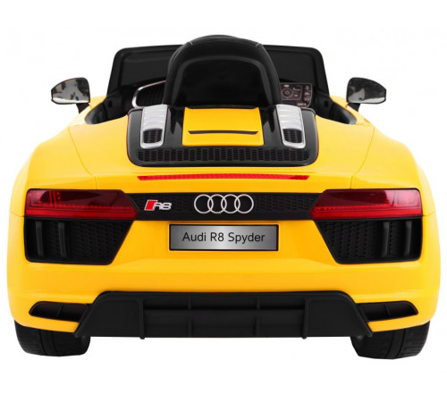 Дитяча акумуляторна машинка Audi R8 Spyder Жовта