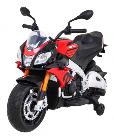 Aprilia Tuono V4 Акумуляторний мотоцикл для дітей Red + MP3 Панель + Опорні колеса + Free Start