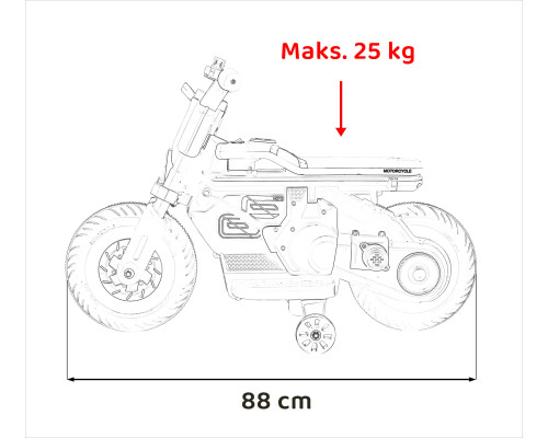 Мотоцикл Motorek Future 88 Білий