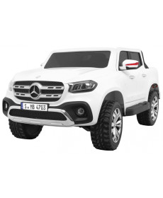 Mercedes Benz X-Class дитячий Білий + Пульт + 4х4 Привід + MP4 + Багажник + LED + EVA