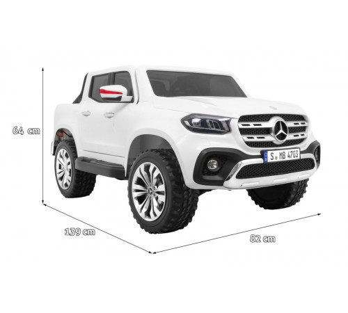 Дитяча акумуляторна машинка Mercedes Benz X-Class Біла