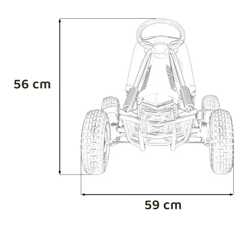 Дитячий педальний картинг AIR PerHour синій