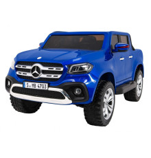 Дитяча акумуляторна машинка Mercedes Benz X-Class Синя