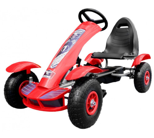 Дитячий педальний картинг Racing XL 3+ Червоний