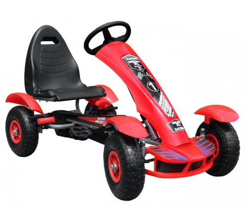 Дитячий педальний картинг Racing XL 3+ Червоний