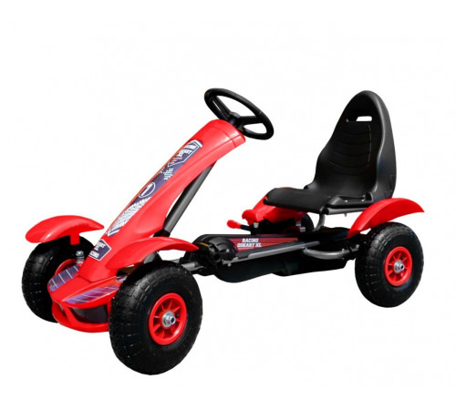 Дитячий педальний картинг Racing XL 3+ Червоний