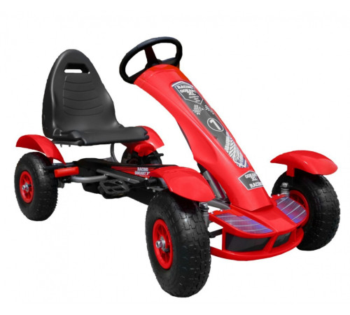 Дитячий педальний картинг Racing XL 3+ Червоний