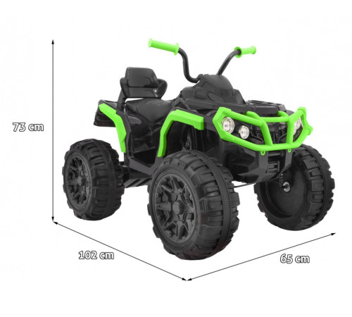 Дитячий акумуляторний квадроцикл 2,4 ГГц Зелений