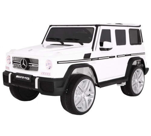 Дитяча акумуляторна машинка Mercedes AMG G65 Біла