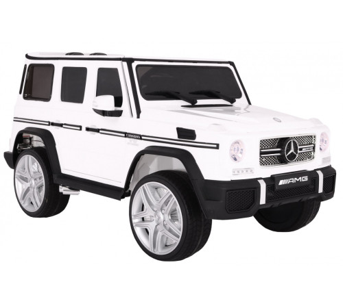 Дитяча акумуляторна машинка Mercedes AMG G65 Біла