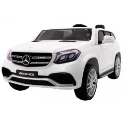 Дитяча акумуляторна машинка Mercedes AMG GLS63 Біла