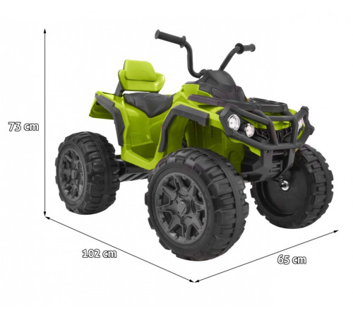 Дитячий акумуляторний квадроцикл 2,4 ГГц Зелений