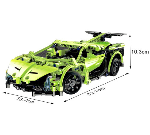 Спортивна машина на дистанційному керуванні для дітей 6+ Технічні блоки CaDA 453 ел.