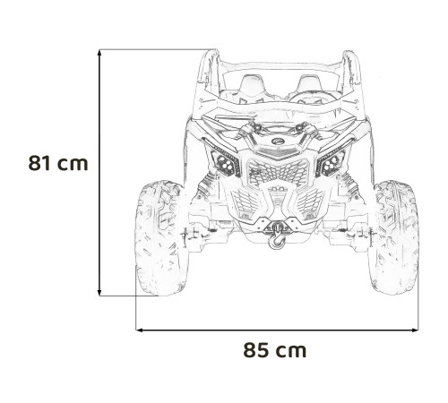 Дитяча акумуляторна машинка Баггі Maverick Turbo RR Чорна