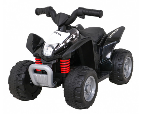 Квадроцикл Honda 250X TRX на акумуляторі Чорний + Звуковий сигнал + LED + Екошкіра