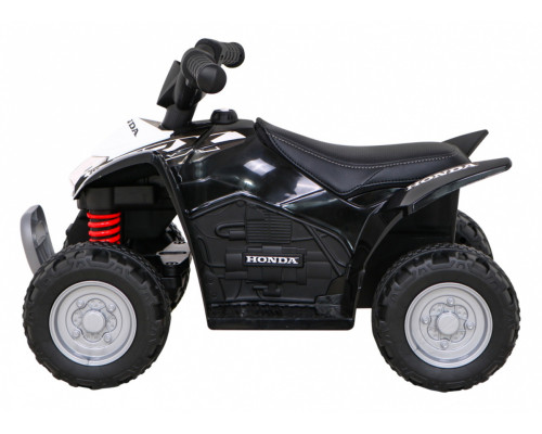 Квадроцикл Honda 250X TRX на акумуляторі Чорний + Звуковий сигнал + LED + Екошкіра