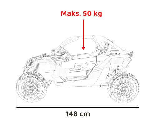 Автомобіль баггі Maverick Turbo RR Блакитний