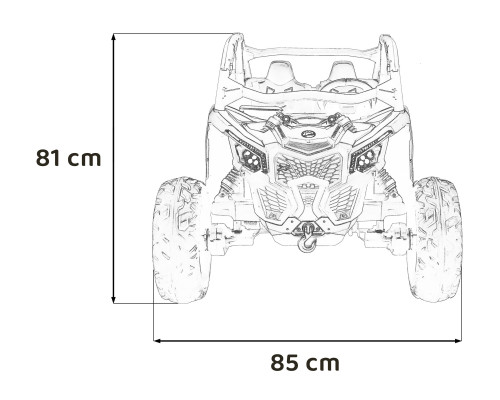 Автомобіль баггі Maverick Turbo RR Блакитний