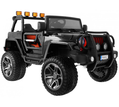 Дитячий акумуляторний позашляховик Jeep Monster 4x4 Чорний