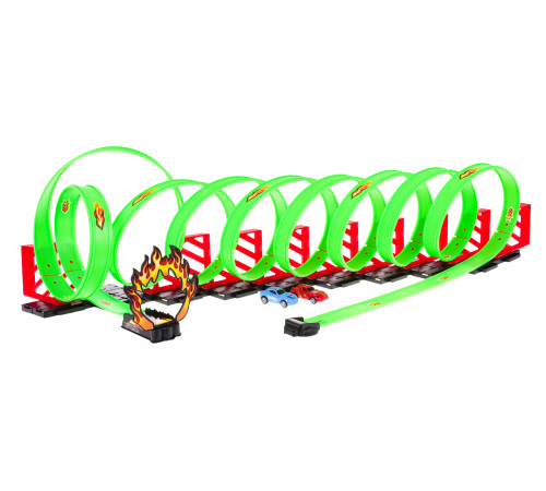 Дитяча екстремальна гоночна траса 3+ петлі 360 градусів + 2 ралійні машини + Конструктори 36 шт.