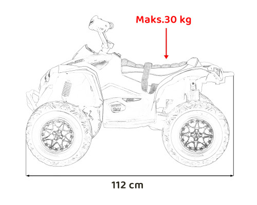 Квадроцикл Maverick Quad Білий