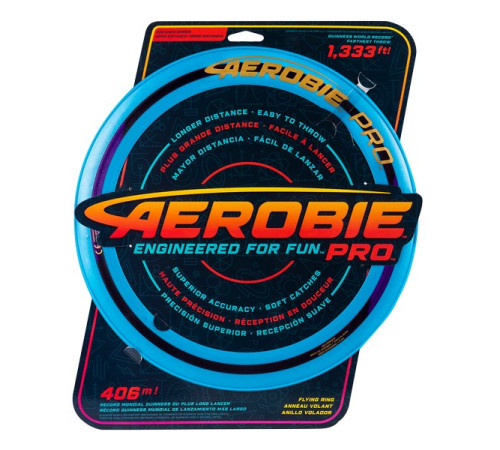Літаючий диск фризбі AEROBIE Pro Blue - синій Літаючий диск фризбі AEROBIE Pro Blue - синій