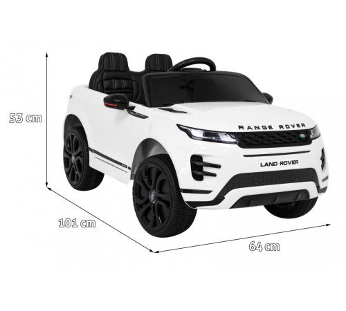 Дитяча акумуляторна машинка Range Rover Evoque Біла