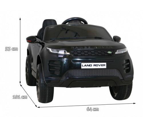 Дитяча акумуляторна машинка Range Rover Evoque Чорна