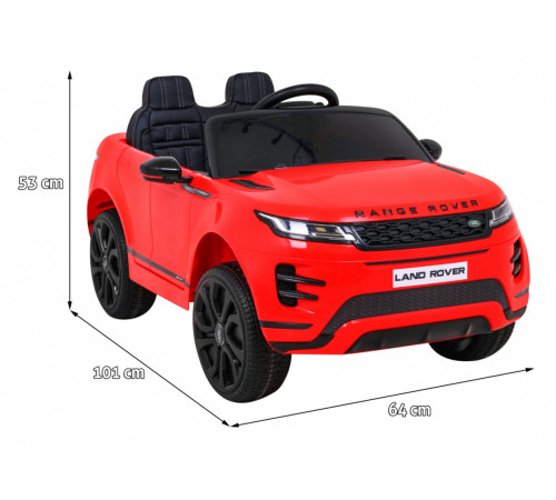 Дитяча акумуляторна машинка Range Rover Evoque Червона