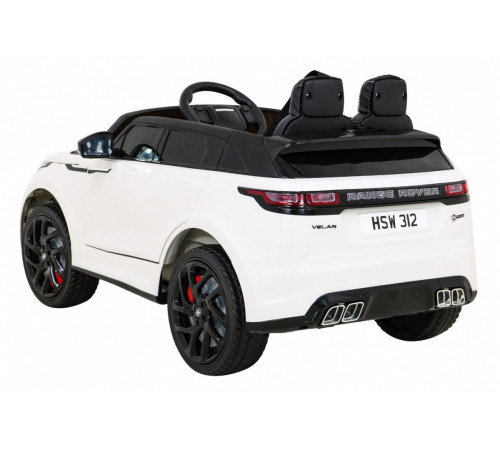 Дитяча акумуляторна машинка Range Rover Velar Біла Дитяча акумуляторна машинка Range Rover Velar Біла