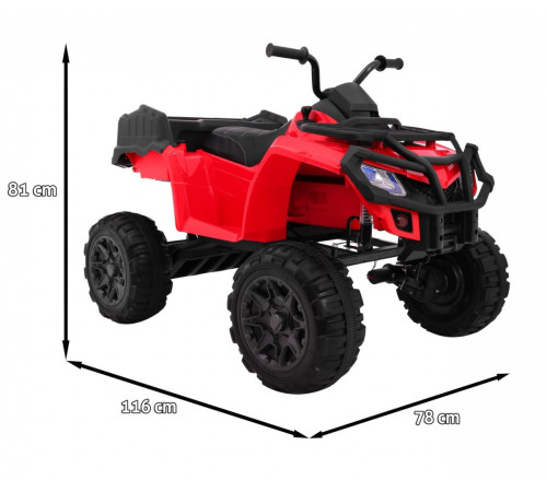 Дитячий акумуляторний квадроцикл Quad XL Червоний