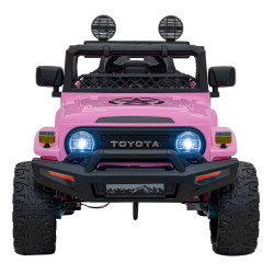Toyota FJ Cruiser для дітей рожевий + пульт дистанційного керування + повний привід + LED аудіо + EVA + Free Start