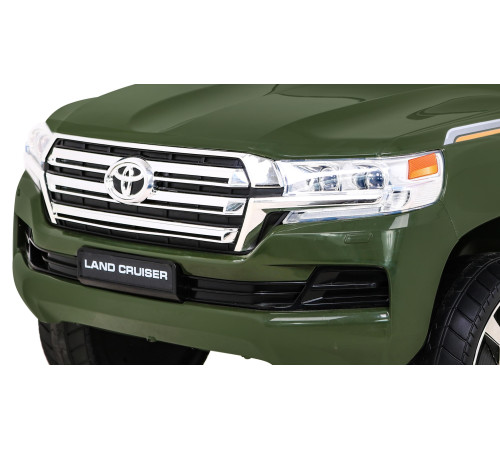 Дитяча акумуляторна машинка Toyota Land Cruiser Зелена