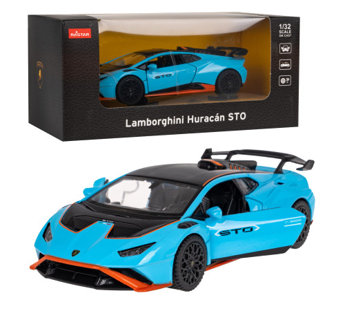 Lamborghini Huracan STO RASTAR модель 1:32 Металевий кузов + Двері, що відкриваються вручну Lamborghini Huracan STO RASTAR модель 1:32 Металевий кузов + Двері, що відкриваються вручну