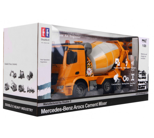 Дитяча бетономішалка Mercedes-Benz Arocs 6+ Модель на дистанційному керуванні 1:20 Звуки Світло Дитяча бетономішалка Mercedes-Benz Arocs 6+ Модель на дистанційному керуванні 1:20 Звуки Світло